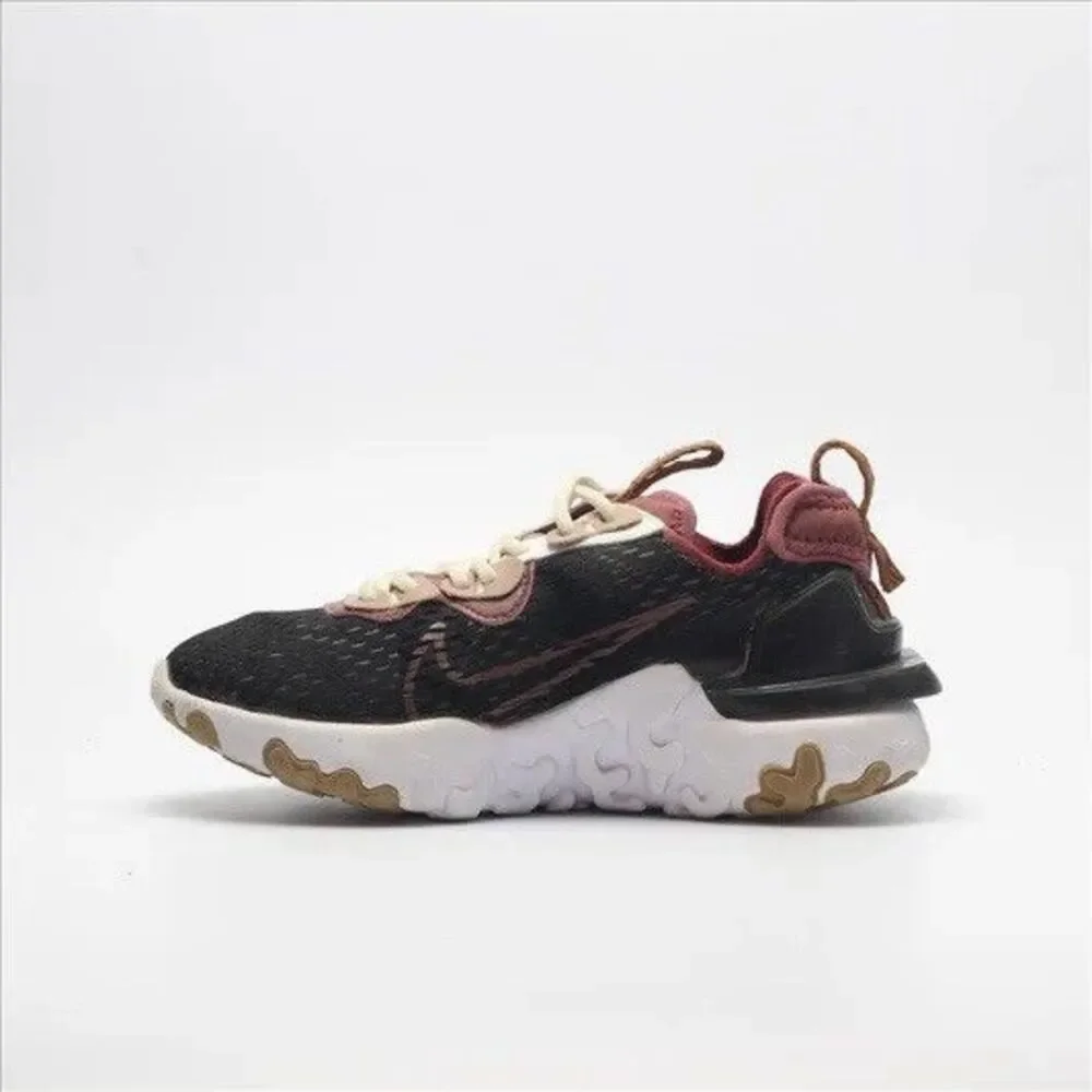Nike By You Women’s React Vision Black Red Pink 11.5 DSMX Sneaker Shoes